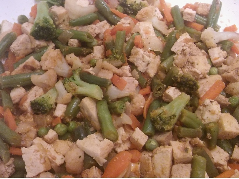 Tofu so zeleninou